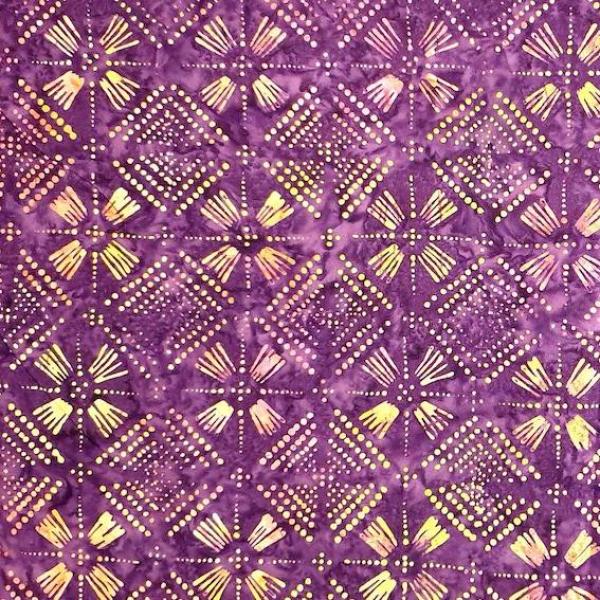 PURPLE - Heliotrope - Batikstoff aus Indonesien